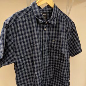 RVCA Mens Short Sleeve Shirt